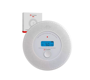 Kimrog combination smoke and carbon monoxide alarm 2-pack.