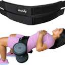 Hip Thrust Belt with Dual-Strap Design  Booty Builder for Heavy Dumbbells, Kettlebells & Plates Up to 400 lbs  Comfortable Glute Workout Equipment for Women  Coach Tested  Home & Gym Use.