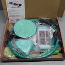 Pilates Equipment Kit for Home Workout, Pilates Ring and Ball Set for Women, 14'' Magic Circle Essentials Accessories Kit with Wrist Weights, Resistance Bands, Yoga Strap, Core Sliders, Socks, Bag