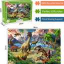 Dinosaur World 100 Piece Puzzle for Kids Ages 5-8 - Children's Learning Educational Toy Gift for Girls 5-10 Years Old (15" X 10")