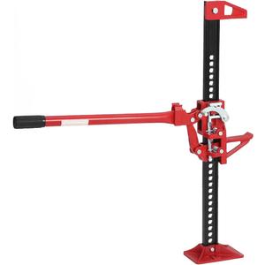 33" Farm Jack 3 Ton Heavy Duty, Hi-Lift Off Road Jack for Truck SUV Tractor - 7000LB Capacity, Ratcheting Lift 5.12-25.39" (Red)