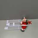 Electric Santa Climbing Up and Down Tree with Music, Bag of Presents - Holiday Decor for Home, Door, Wall - Xmas Ornament