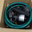 Water Transfer Pump, 115V 1/10HP Electric Utility Pump with On/Off Switch 2 * 6 ft Water Hoses Kit for Removing Water from Garden Pools, Aquariums, Hot Tub Draining 1/8 Low Suction for Rain Barrel