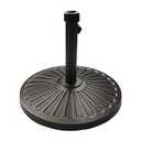 Sunnyglade 18" 30.2-lbs Heavy Duty Round Antiqued Umbrella Base for Patio, Outdoor - Bronze