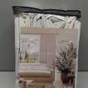 Natural Linen Pinch Pleated Linen Blackout 92 Inch Curtains 2 Panels for Living Room Bedroom Thermal Insulated 100% Black Out Linen Drapes with Liner Room Darkening Cream Ivory Window Curtains 40x92