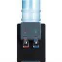 Premium Countertop Water Cooler Dispenser, Holds 3 or 5 Gallon Jug, Top Loading, Hot and Cold Water, Child Safety Lock, Compact Design Ideal For Homes, Kitchens, Offices, Dorms, Black