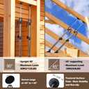 MANQO Cabinet Jack for Installing CabinetAdjustable Support Pole3rd Hand Support SystemExtend from 19.29 inch to 43.30 inch,Supports up to 132lbs for Drywall 2Pcs Set (Patent Design)