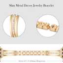 AIRSPO Slim Gold Band Compatible with Apple Watch 38mm 40mm 41mm 42mm 44mm 45mm 46mm Women Thin Metal Strap Dressy Jewelry Bracelet with Bling Diamond for iWatch Bands Series 11 10 9 8 7 6 5 4 3 SE