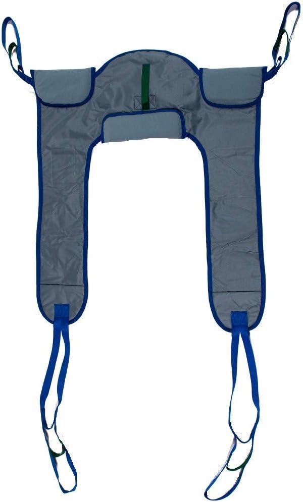 Patient Aid Color-Coded Lifting Strap Padded Toileting Sling for 215-325 lbs - Patient Lift Sling for Toileting, Full Body Hoist for Lower Back Support, (Large)