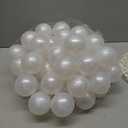 Arrowbash Wedding Pearl Decoration Garland Ornament Large Pearls Ball Faux Pearl Beads Hanging Strings for Wedding Bridal Shower Engagement Party Home Stairway Decoration 14.7ft x 70mm, 9.7ft x 14mm