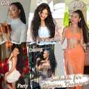 BARSDAR Long Curly Brown Drawstring Ponytail Extension  30 Inch Synthetic Comb Clip in Pony Tails Hairpieces for Women - Voluminous Natural Looking Medium Brown Curly Wavy Ponytail