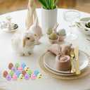 PRETYZOOM 100Pcs Speckled Eggs Hatching Dinosaur Eggs Children's Day DIY Crafts Easter Eggs Ornaments for Decor, 0.6 x 0.7 Inch