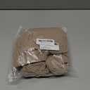 H.VERSAILTEX Square Ottoman Covers Ottoman Slipcovers Folding Storage Stool Furniture Protector Form Fit with Elastic Bottom, Stretch High Spandex Small Checks Jacquard Fabric(Medium,Sand)