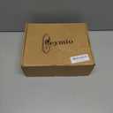 Glass Door Knobs for Interior Doors - Vintage Crystal Privacy Bedroom & Bathroom Door Knob with Lock - Diamond Cut Door Handle - Oil Rubbed Bronze Finish (1 Pack)