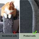 Cat Scratching Climbing Carpet Mat, Adhesive Trimmable Cat Scratcher Furniture Protector, Cat Post Covered Pad Replacement for DIY Cat Tree Shelf Steps Couch Corner Wall(Darkgrey,78.7x15.8In)