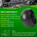 AR-PRO (6 Pack) Replacement 5" Mower Deck Wheels Kit, Compatible with MTD Cub Cadet 734-04155 Toro 112-0677 72-025 210-275 Craftsman 42" 46" 48" 50" 54" Deck Gauge Wheel, with Bolts and Lock Nuts
