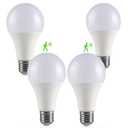 4 Pack Motion Sensor Light Bulbs,12W (100W Equivalent), Motion Activated Dusk to Dawn A19 E26 LED Bulb, Glass-Penetrating Sensor, Upward/Downward Mounting, Indoor & Outdoor for Garage, Porch, Hallway
