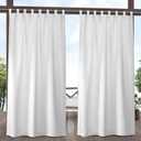 WHITE CURTIANS (54W X 9"L)