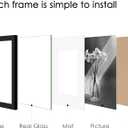 Real Glass Collage Picture Frames - 7 Pack, Gallery Frame Set, Multi Sizes Including 11x14, 8x10, 5x7, Collage Wall Decor for Hanging or Tabletop Display, Black