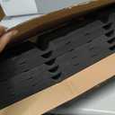Pushglossy 35 Pcs 9 in Metal Roofing Foam Closure Strips Panels 3 ft Long Inside Outside Classic Rib Profile Roof Closure Strips for Insulation Weather Barrier and Noise Moisture (Exterior)
