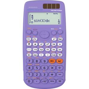 Scientific Calculators, IPepul Purple Math Calculator with 417 Function, Solar Battery Power and 4-Lines Display, School Supplies for Middle High College Students Teachers (Purple 991ES Plus)