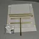 pickpiff Jewelry Holder Organizer with Velvet, Adjustable 10"-17" Tall, Metal Stand for Display Bracelet, Necklace, Earrings, Rings, White and Gold