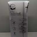 Zenna Home Tension Pole Shower Caddy, Corner Shower Storage System with 4 Adjustable Baskets, Bathroom Organization Solution, 60 to 108 Inch, Satin Nickel