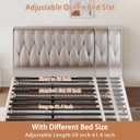 Queen Bed Frame Support Slats Adjustable for Wood/Upholstered/Metal Bed