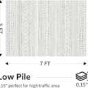 5x7 Area Rugs for Living Room, Bedroom, Playroom, Dining Room, Office - Machine Washable, Neutral Grey, Soft Boho Carpet