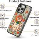 Compatible for iPhone 15 Pro Max Case Cute Aesthetic - Durable Shockproof 6.6 ft Drop Impact Phone Case Cover with Funny Fashion Kitty Cat 6.7" Black