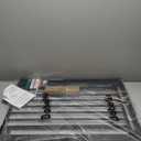 BABELIO 26-28.5 Inch Narrow Easy Install Baby Gate, Auto-Close Pet Gate for Small Stairs and Doorways, NO Drilling Pressure Mounted, NO Extensions, Black