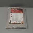 Mebakuk Christmas Jacquard Tablecloth Waterproof Damask Floral Pattern Table Cloth, Heavy Weight Wipeable Wrinkle Free Table Covers for Dinner or Daily Uses (Silver Gray, 60" x 84" (6-8 Seats))