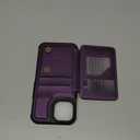 Vinich for iPhone 15 Wallet Case with Card Holder, RFID Blocking Credit Slots Kickstand Shockproof Phone Cover Fit for iPhone 15 6.1" Purple | with Card Holder, RFID Blocking, Credit Slots, Kickstand, Shockproof, for Women Men