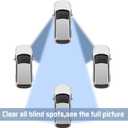 3Pcs Car Rear View Mirror and Blind Spot Side Mirror Set,12" Universal Rearview Mirrors Extra Big Wide Angle Rearview Mirrors Car Inside Mirror for SUV, Vans, Trucks