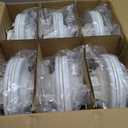 12 Pack 5/6 Inch LED Can Lights with Night Light, Metal 5CCT Retrofit Recessed Lighting Selectable 2700K-6000K Dimmable, 12W=75W, 1200LM Downlight with Metal Smooth Trim - ETL and Energy Star