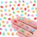 DIYDEC 200pcs Mini Resin Turtles 10 Colors Tiny Turtles for Crafts Glow in The Dark Miniature Turtle Dollhouse Micro Small Animals Figures for Fairy Garden Ocean Party Favor Landscaping Decoration