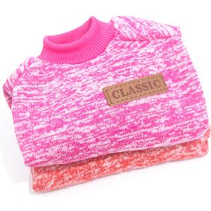 Dog Sweater for Small Dogs Fall Winter Dog Clothes Female Fleece Puppy Sweaters Warm Thick Outfit Pet Small Sweater for Boy Girl Dogs Teacup Yorkie Chihuahua,XXS