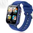 Luyiilo Smart Watch for Kids, with 26 Puzzle Games, Touch Screen, HD Camera, Alarm Clock, Toys for Ages 4-12 Years Old.Birthday Gift for Boys Girls (Blue)