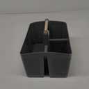 rejomiik Portable Shower Caddy Basket Plastic Cleaning Caddy Organizer Storage Tote with Handle for Bathroom, College, Dorm Room Essentials, Gray