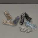 8 Pcs Flat Claw Clips for Women Matte Flat Hair Clips 2 Styles Flat Hair Claw French Hair Barrette Flower Claw Clips for Thick Thin Hair Flat Hair Accessories for Women Girls