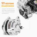 Alternator for Infiniti QX4 V6 3.5L 2001 2002, Nissan Pathfinder V6 3.5L 2001 2002, 13900N 213900 3341434 231002W400