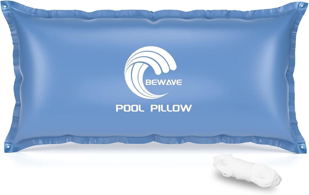 BEWAVE Pool Pillow, Winterizing Air Pillow for Above Ground Winter Swimming Pool Covers, 4 x 8 Ft (Blue)