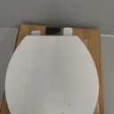 Toilet Seat, Round Toilet Seat with Slow Close Hinges, Two Sets of Parts, Never Loosen, Easy Installation and Cleaning, Durable PlasticFor Most Standard Round Toilet Seats, 16.5"L x 14"W
