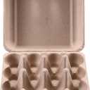 Vintage Egg Cartons 30 Pack, Blank Natural Paper Pulp Square Dozen Egg Cartons Eggs, Classical 3x4 Style Holds Up to One Twelve 12 Count Chicken Eggs, Sturdy Design Made from Recycled Cardboard