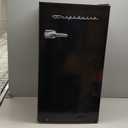 FRIGIDAIRE EFR376-BLACK 3.1 Cu Ft Black Retro Bar Fridge with Side Bottle Opener