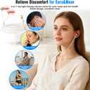 2-in-1 Red Light Device for Ears & Nose,650nm LED for Ear Comfort,Sinus Support& Daily Relaxation with USB & Type-C,Includes Soft Silicone Tips and Travel Case