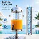 2.2 Gallon Drink Dispensers for parties with Thick Stainless Steel Base