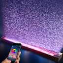 Smart App-Controlled LED Aquarium Light with 16 Million Colors, 12 Dynamic Effects, Fish Tank Light with Nano Air Bubble for Aquarium Bubbler Decorations, Submersible Fish Tank Accessories - 23''