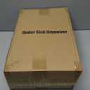 Kitstorack Under Sink Organizer, 2 Tier Under the Sink Storage, Slide out Pull out Cabinet Organizer Shelf, Metal Sliding Drawer for Kitchen Bathroom Pantry Closet Organization Rack, Grey, 2 Pack (Gray)