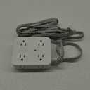 10 Ft Extension Cord with Multiple Outlets, HANYCONY Flat Plug Power Strip Surge Protector 10 Ft Long Cord, 8 Outlets 30W USB C Charger (2 USB C), Multi Plug Outlet for College Dorm Room Essentials (White(PD 30W))